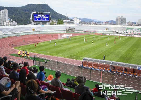 문경상무 여자축구 마지막 홈경기 개최!!!