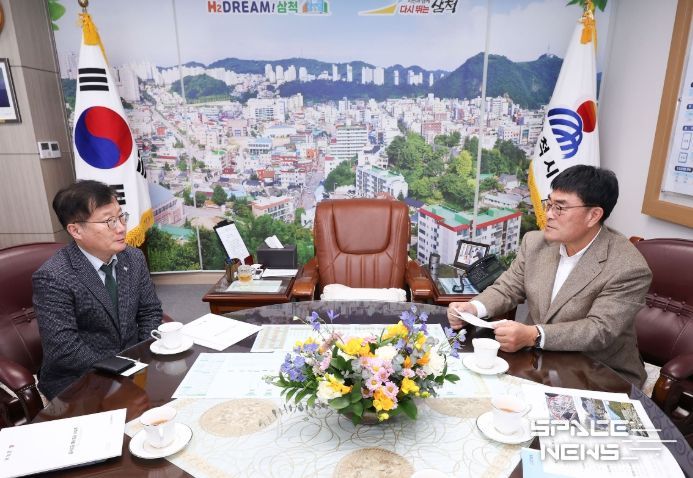 여중협 행정부지사 삼척시청 방문