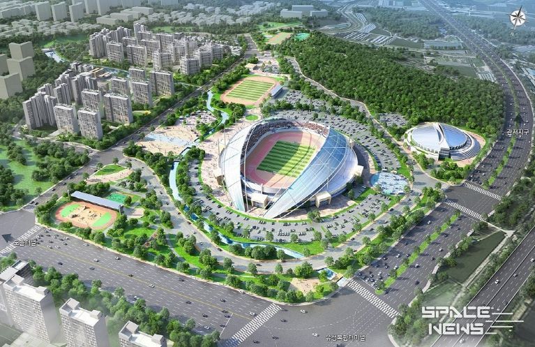 서남부종합스포츠타운 조성 조감도