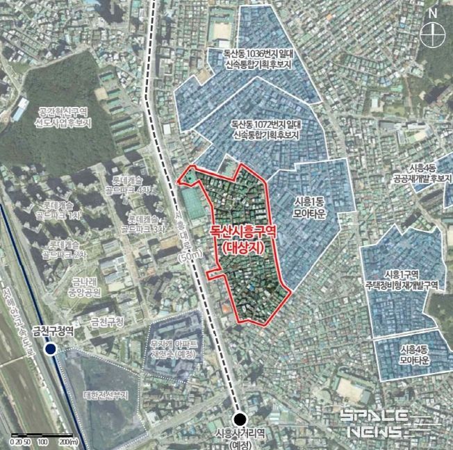 . 독산시흥구역 위치도