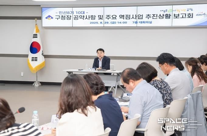 부산시 금정구, 민선8기 10대 구청장 공약사항 및 주요 역점사업 추진상황 보고회 개최