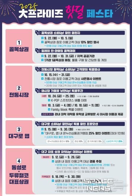 2025 大프라이즈 핫딜 Festa 홍보 포스터