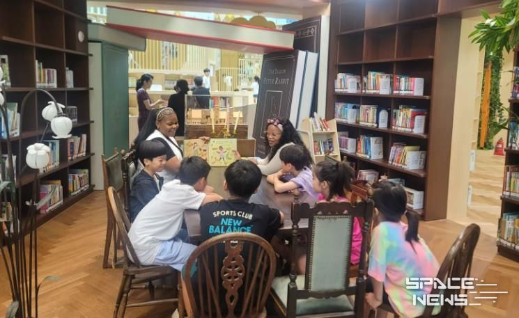 달성어린이숲도서관을 이용 중인 모습. 자료사진, 실제 보도자료 내용과 무관