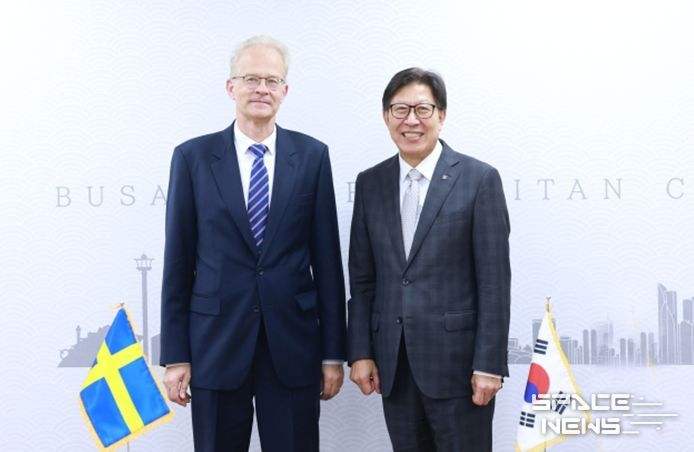 박형준 부산시장, 칼-울르프 안데르손 주한스웨덴대사 접견… 문화 교류 협력 논의