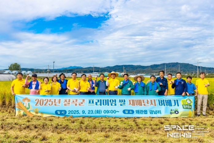 칠곡군, 프리미엄 쌀 재배단지 벼베기 행사