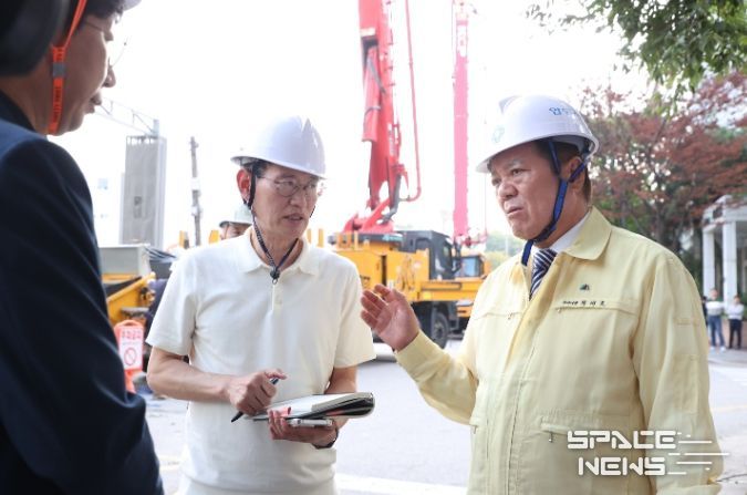 공사장 거푸집 붕괴사고 현장 긴급 방문