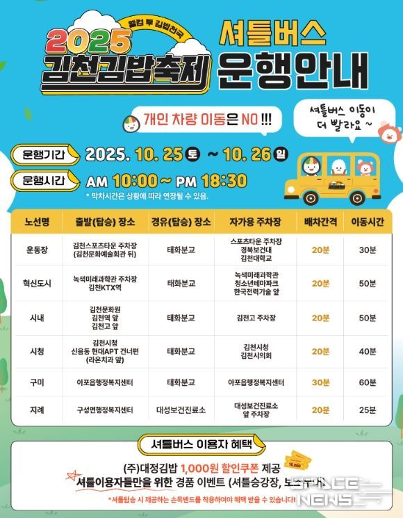 셔틀버스 확대 운행 및 버스전용차로 지정 운영