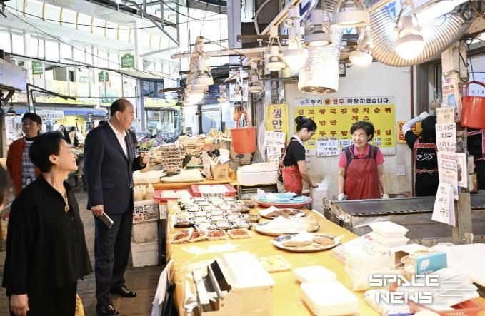 동두천시장, 추석 앞두고 전통시장 방문