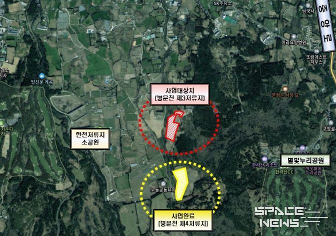 ‘병문천 제3저류지 유입부 기능 개선사업’ 위치도