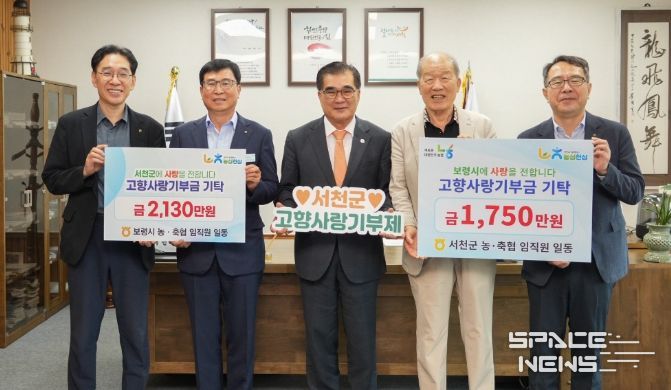 서천군-보령시 농·축협, 고향사랑기부금 상호 전달