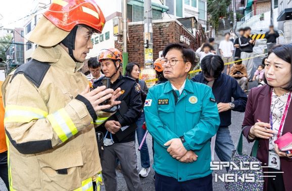박강수 마포구청장, 창전동 화재 피해 현장 방문해 긴급 대응