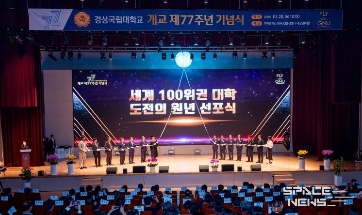 경상국립대학교(GNU)는 10월 20일 오전 10시 가좌캠퍼스 GNU컨벤션센터 2층 대강당에서 개교 77주년 기념식을 개최했다.