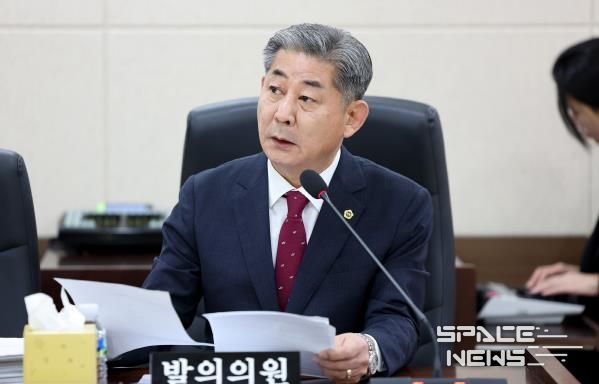 정해권 의장 발의 모습 사진