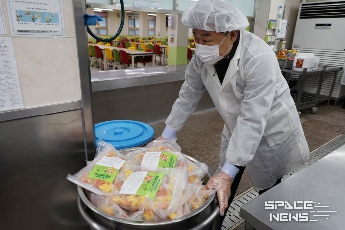 김종훈 동구청장 친환경 급식 체험