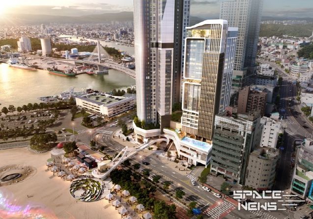 포항 영일대해수욕장 인근 건립 추진 중인 특급 호텔 조감도