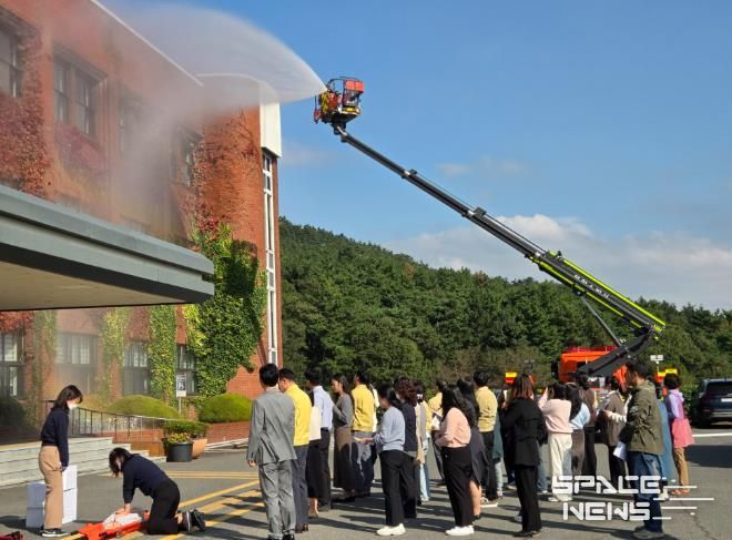 태안교육지원청, 태안119안전센터 연계 합동 소방훈련 진행