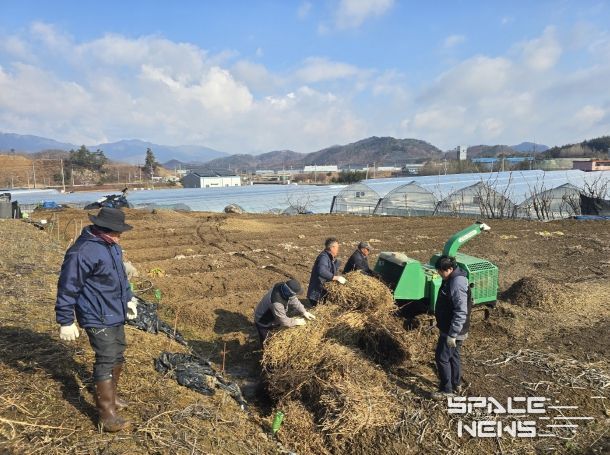 진안군, 하반기 영농부산물 파쇄 지원 접수