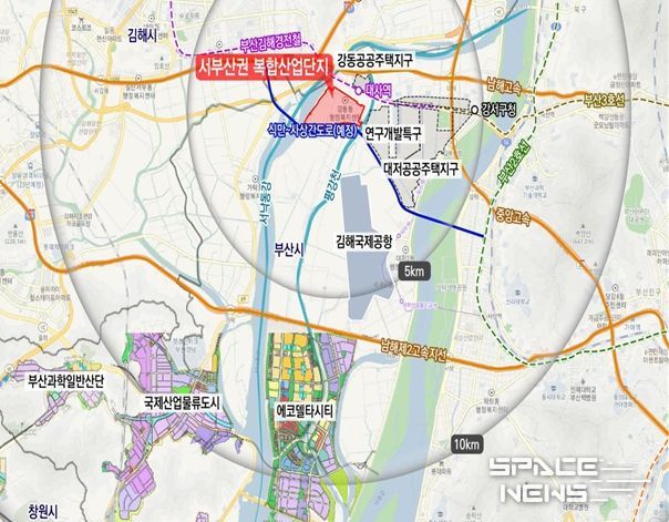 서부산권 복합산업단지 위치도