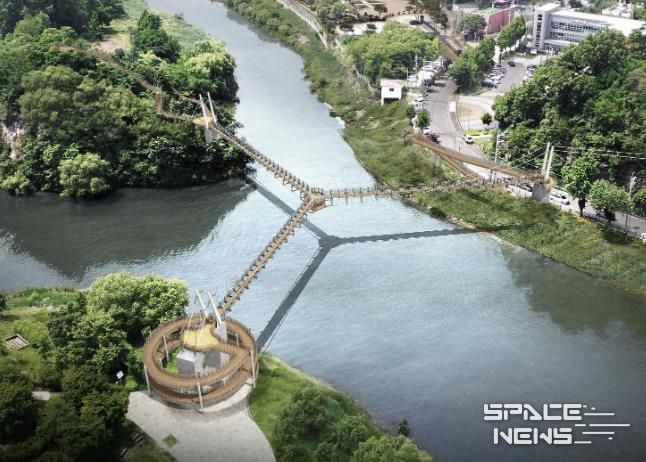 Y자형 출렁다리 조감도