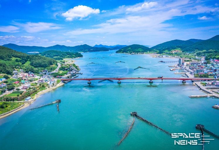 지족해협 죽방렴 어업 전경