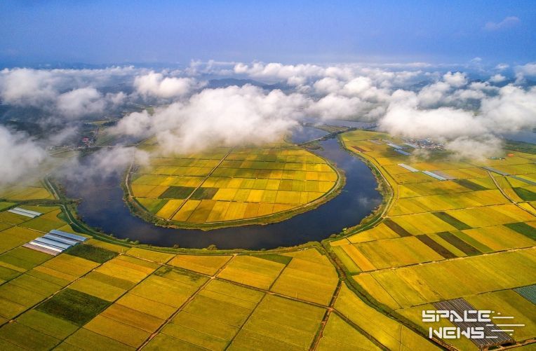 ‘남도의 젖줄’ 영산강 유역에 드넓게 펼쳐진 나주평야. 나주가 ‘농도 전남’의 대표 지역임을 보여준다.