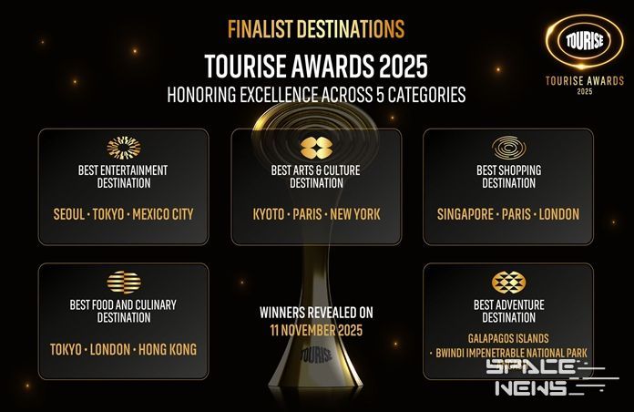 투어라이즈 어워즈 분야별 Top 3