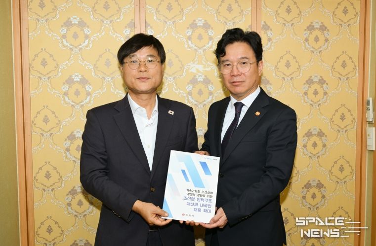 변광용 거제시장, 김영훈 고용노동부 장관 면담