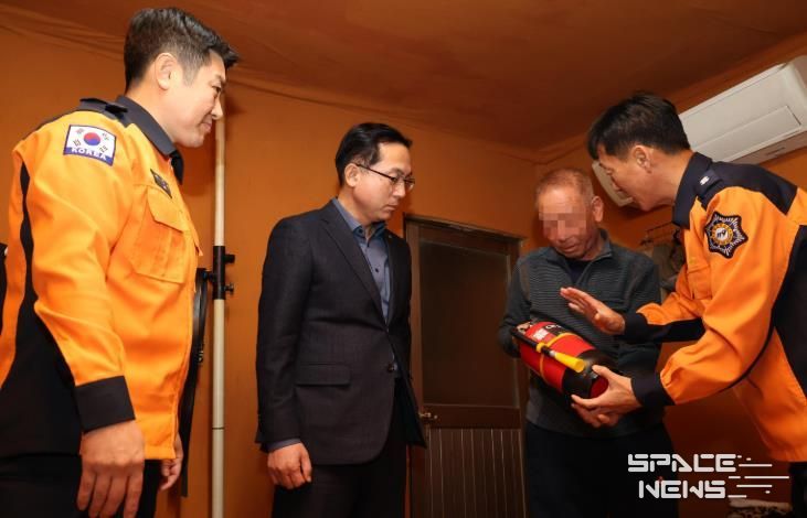 동부소방서와 판암동 취약계층 노후주택 방문