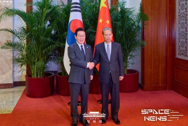 자오러지 전인대 상무위원장 접견(청와대)