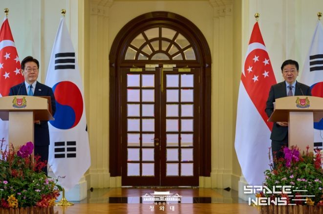 한-싱가포르 공동언론발표(청와대)