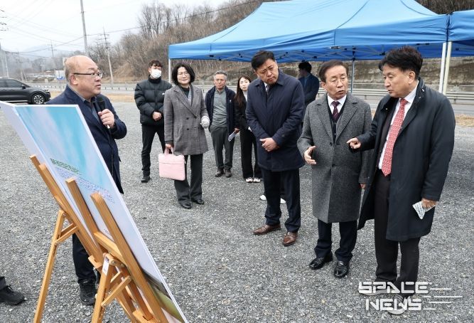 대형 농특산물 종합판매장 건립 예정지 방문(단양)