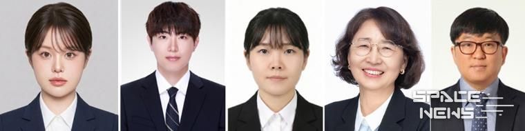 경상국립대학교 김하린 연구원, 홍진웅 연구원, 초혜원 박사, 김윤희 교수, 김기환 교수(왼쪽부터)
