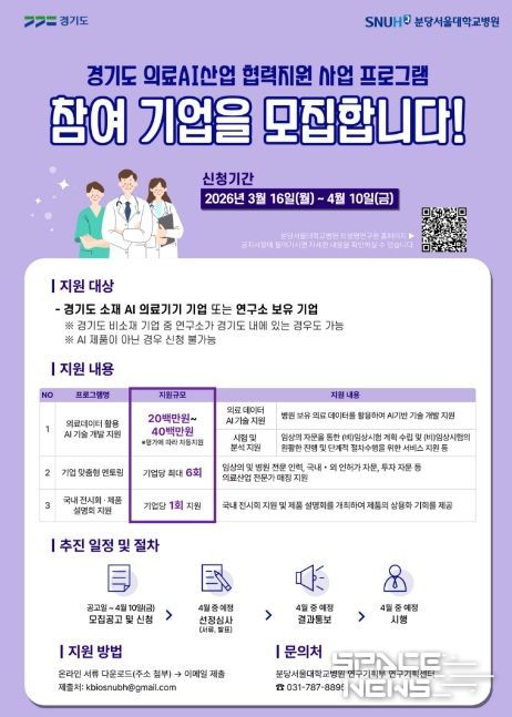 2026_경기도 의료AI산업 협력지원 사업_포스터